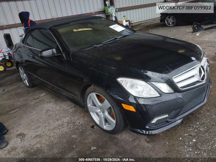 2011 Mercedes-Benz E 550 VIN: WDDKK7CF3BF099902 Lot: 40657036