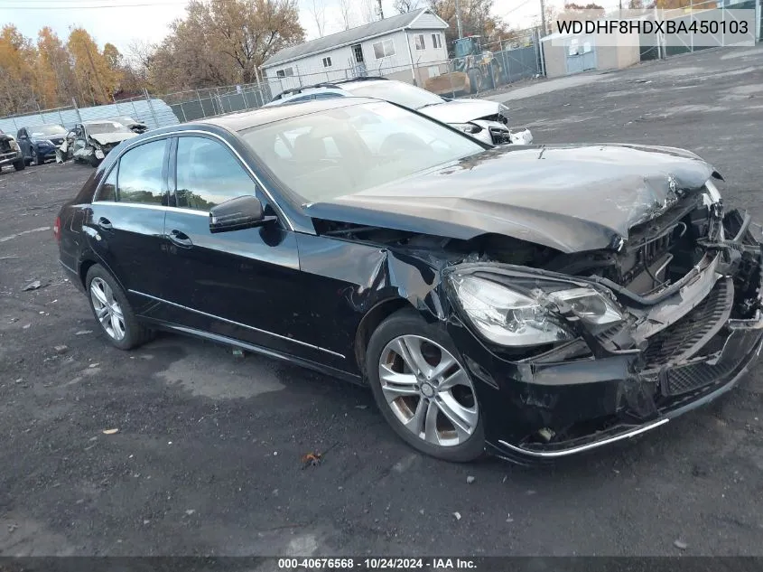 2011 Mercedes-Benz E 350 4Matic VIN: WDDHF8HDXBA450103 Lot: 40676568