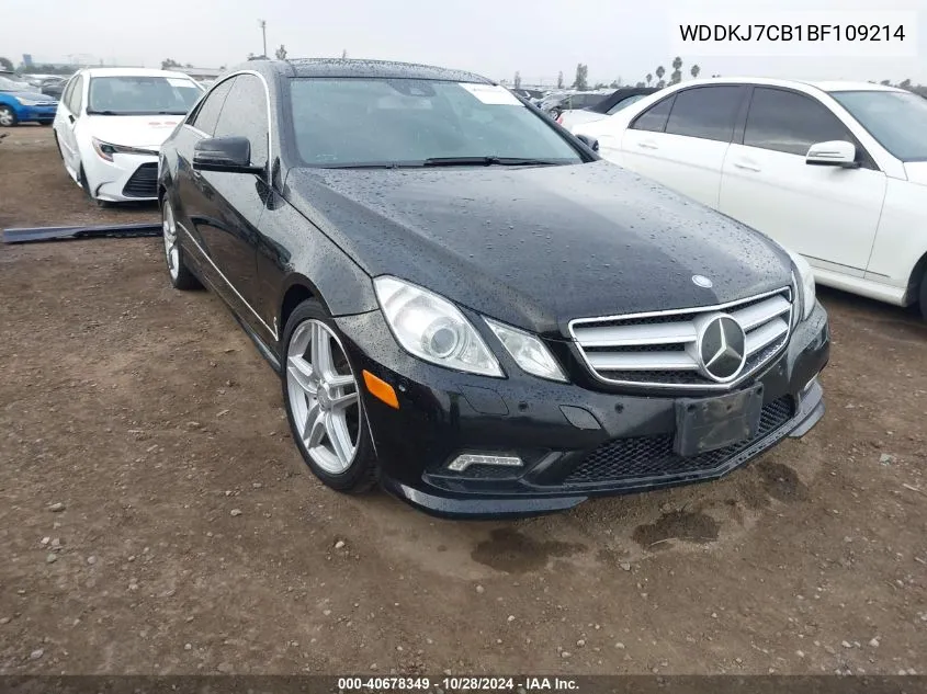 2011 Mercedes-Benz E 550 VIN: WDDKJ7CB1BF109214 Lot: 40678349