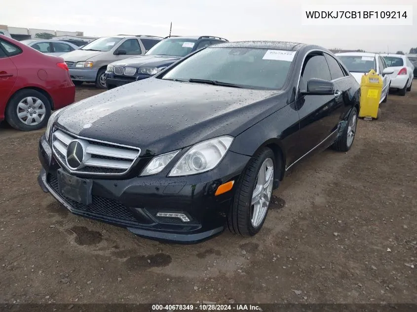 2011 Mercedes-Benz E 550 VIN: WDDKJ7CB1BF109214 Lot: 40678349