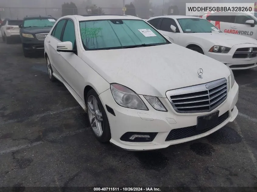 2011 Mercedes-Benz E 350 VIN: WDDHF5GB8BA328260 Lot: 40711511