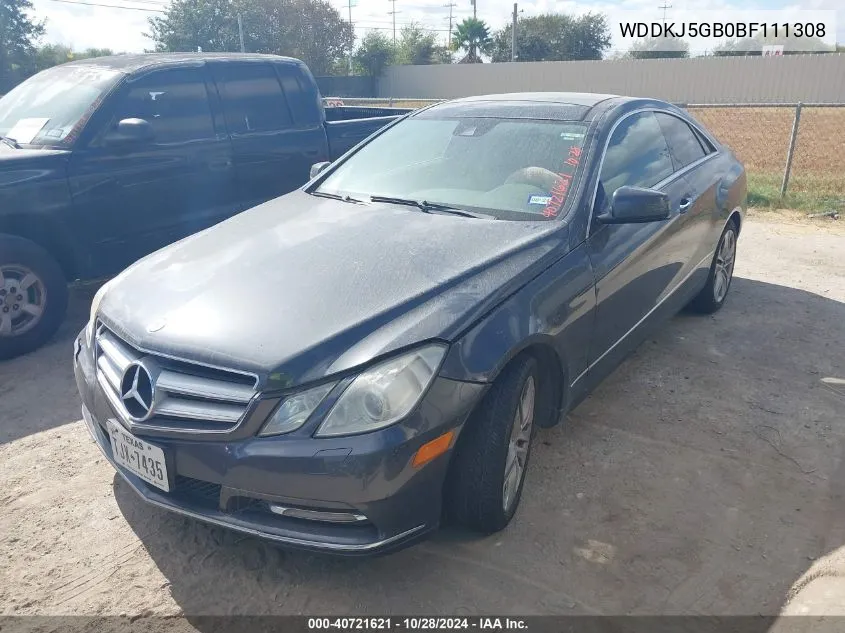 2011 Mercedes-Benz E 350 VIN: WDDKJ5GB0BF111308 Lot: 40721621