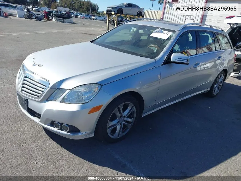 2011 Mercedes-Benz E 350 4Matic VIN: WDDHH8HB8BA295965 Lot: 40808834