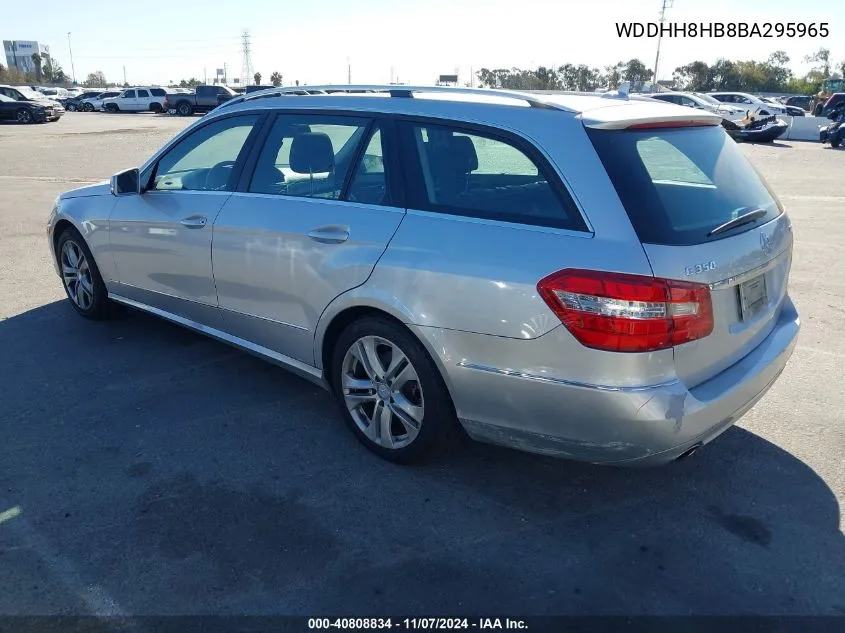 2011 Mercedes-Benz E 350 4Matic VIN: WDDHH8HB8BA295965 Lot: 40808834