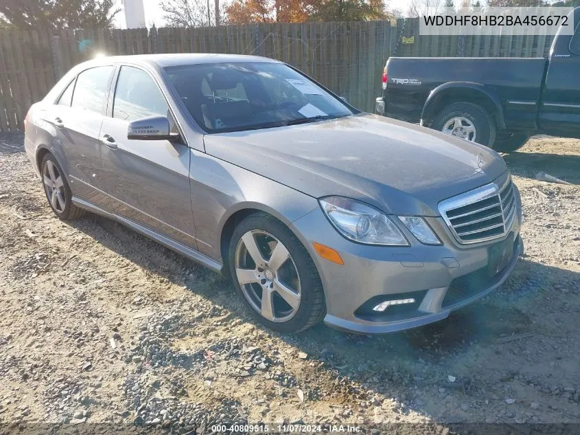 2011 Mercedes-Benz E 350 4Matic VIN: WDDHF8HB2BA456672 Lot: 40809515