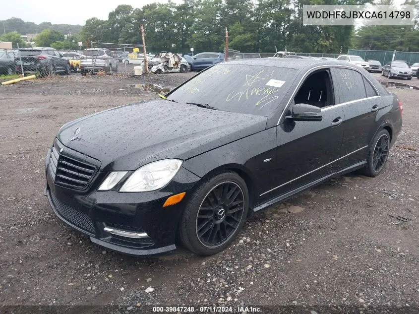 2012 Mercedes-Benz E 350 4Matic VIN: WDDHF8JBXCA614798 Lot: 39847248