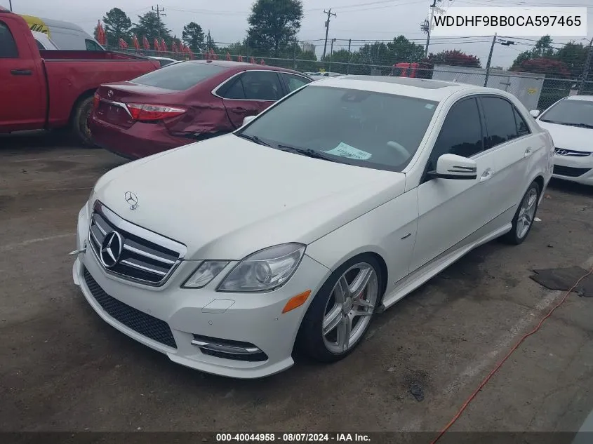 2012 Mercedes-Benz E 550 4Matic VIN: WDDHF9BB0CA597465 Lot: 40044958