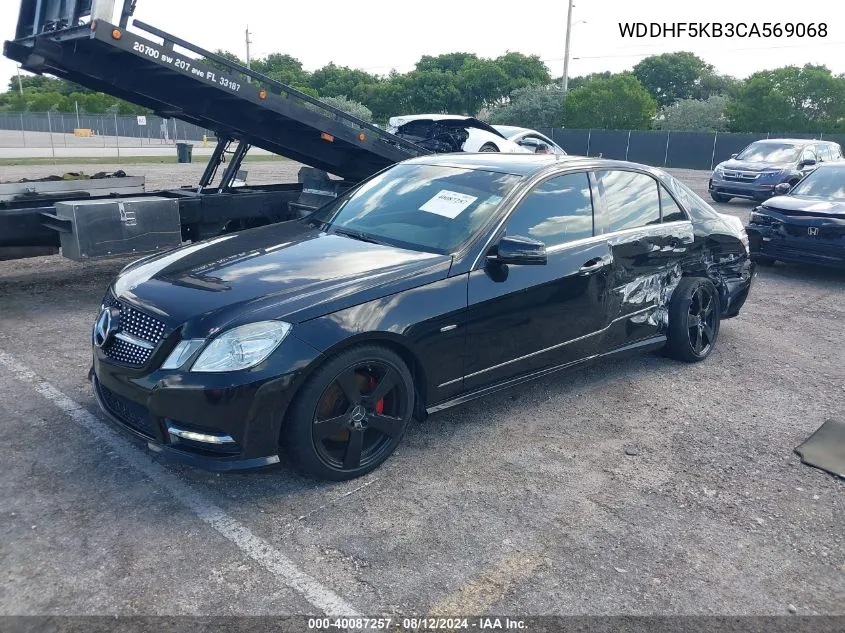 2012 Mercedes-Benz E 350 VIN: WDDHF5KB3CA569068 Lot: 40087257