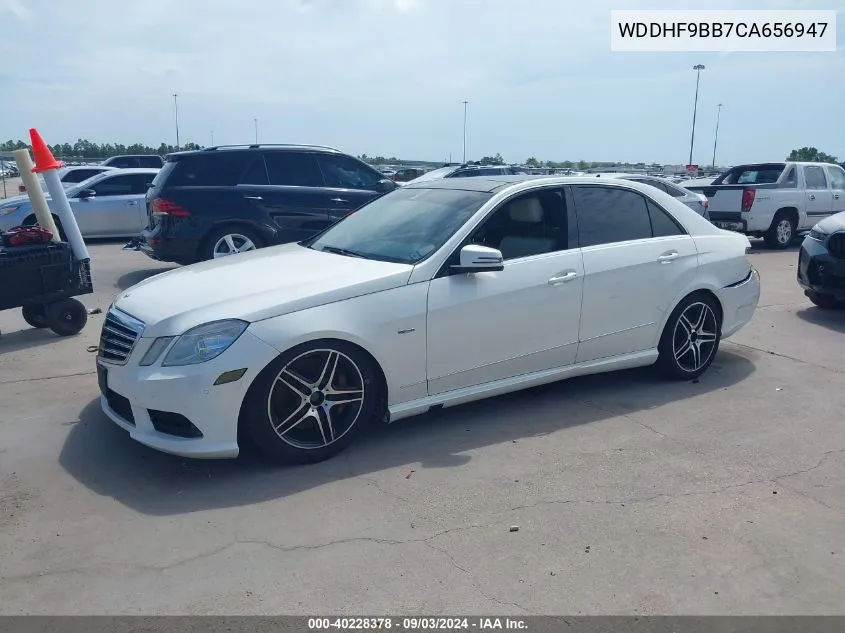 2012 Mercedes-Benz E 550 4Matic VIN: WDDHF9BB7CA656947 Lot: 40228378