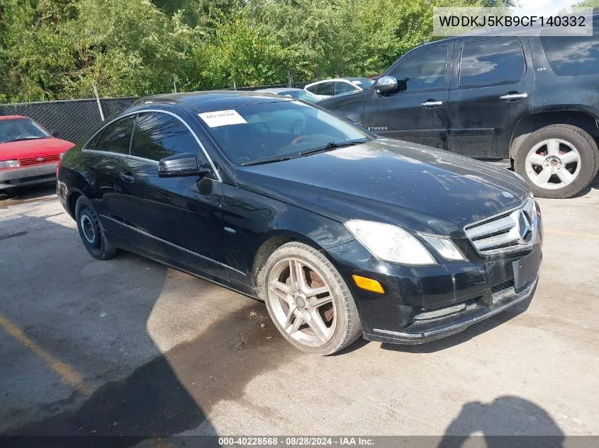 2012 Mercedes-Benz E 350 VIN: WDDKJ5KB9CF140332 Lot: 40228568