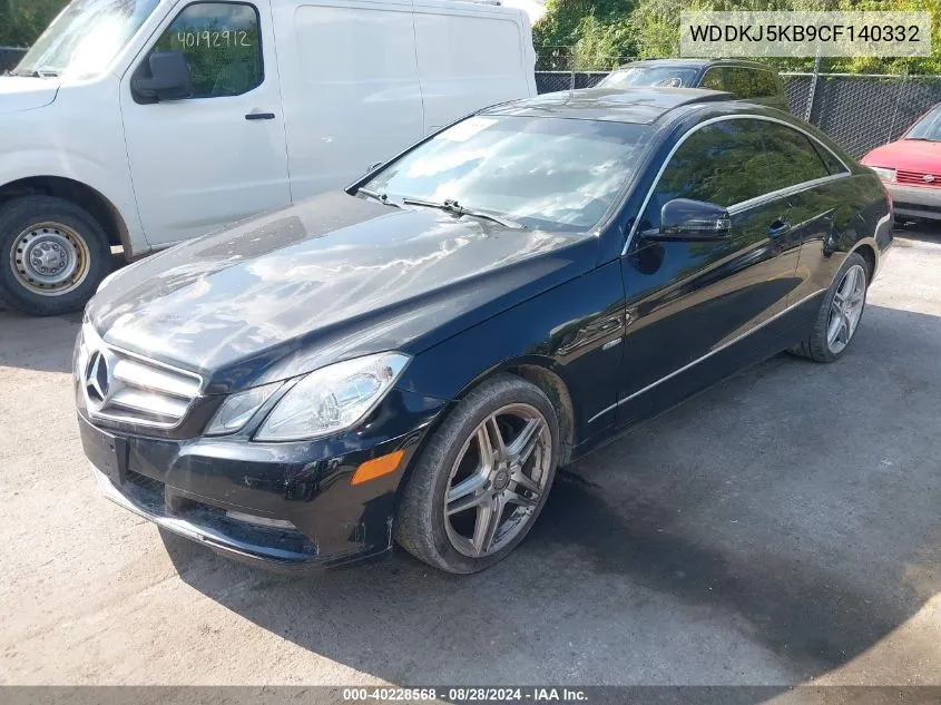 2012 Mercedes-Benz E 350 VIN: WDDKJ5KB9CF140332 Lot: 40228568