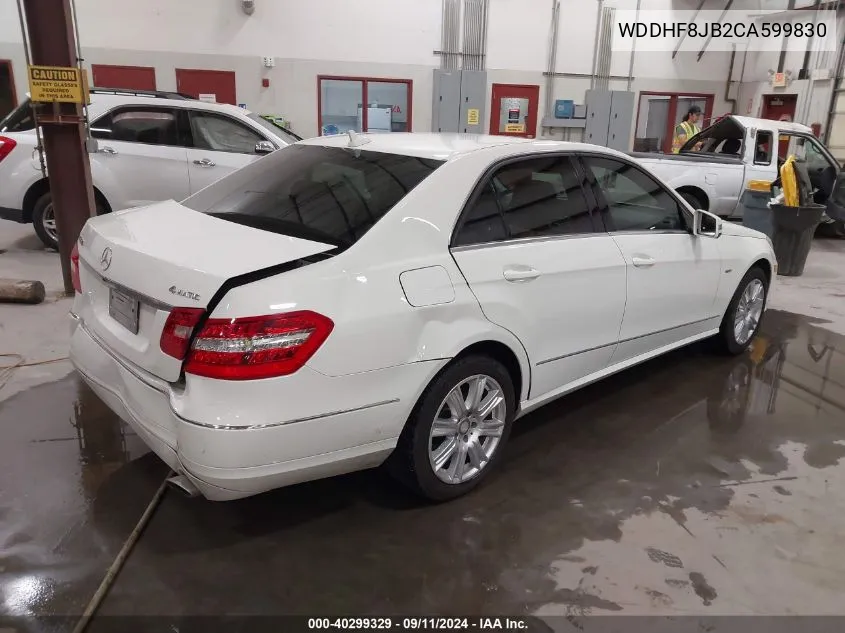 2012 Mercedes-Benz E 350 4Matic VIN: WDDHF8JB2CA599830 Lot: 40299329