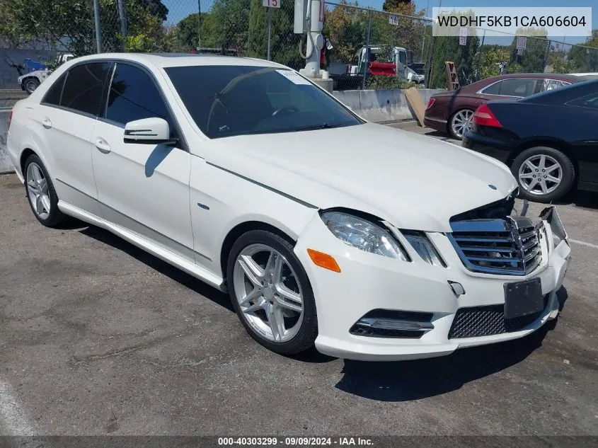 2012 Mercedes-Benz E 350 VIN: WDDHF5KB1CA606604 Lot: 40303299