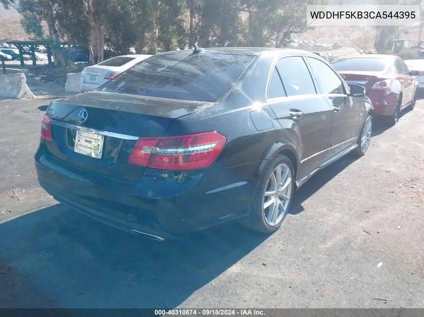 2012 Mercedes-Benz E 350 VIN: WDDHF5KB3CA544395 Lot: 40310874