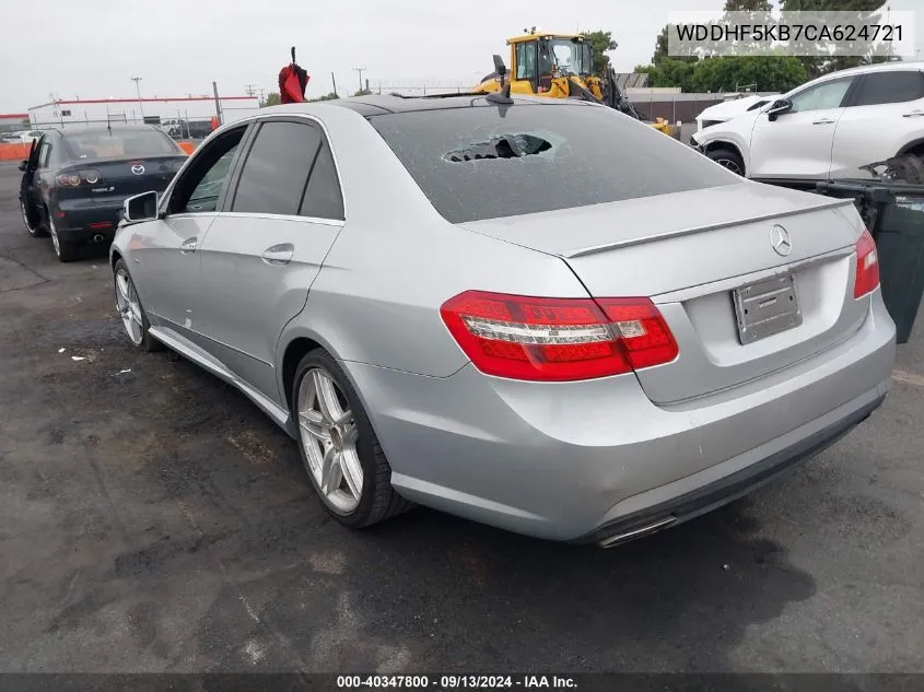 2012 Mercedes-Benz E 350 VIN: WDDHF5KB7CA624721 Lot: 40347800