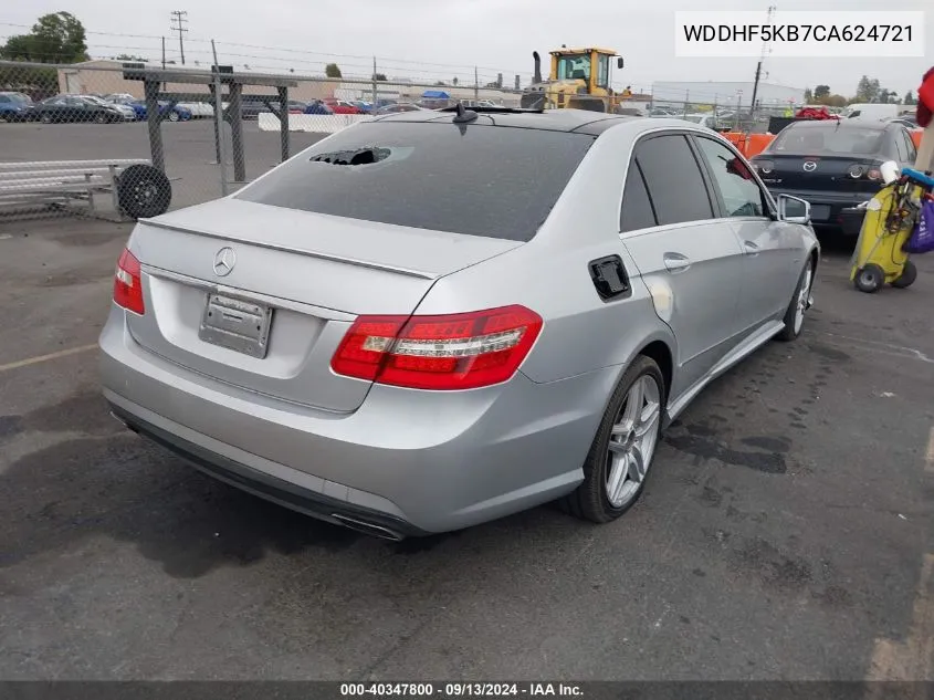 2012 Mercedes-Benz E 350 VIN: WDDHF5KB7CA624721 Lot: 40347800