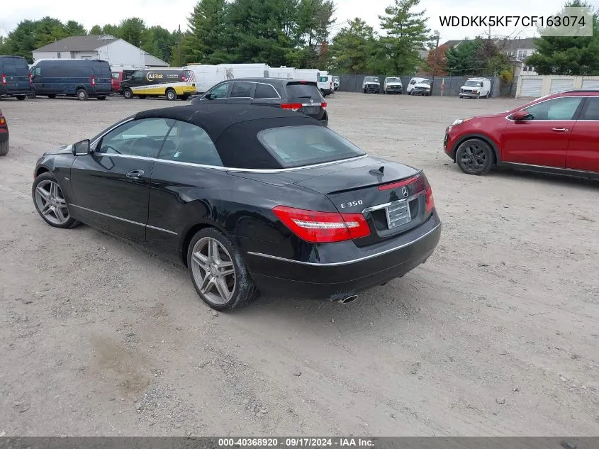 2012 Mercedes-Benz E 350 VIN: WDDKK5KF7CF163074 Lot: 40368920