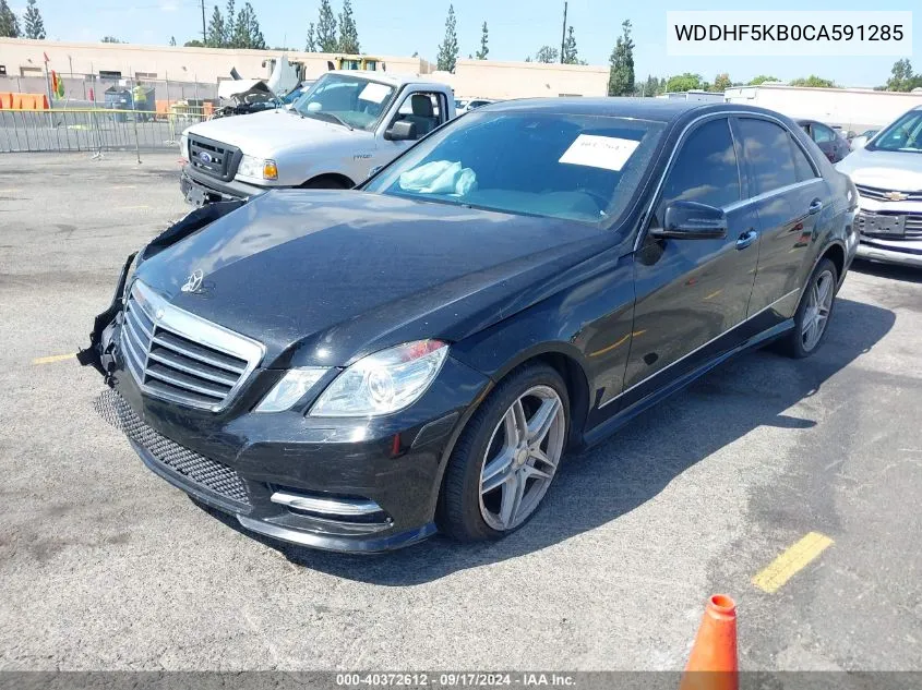 2012 Mercedes-Benz E 350 VIN: WDDHF5KB0CA591285 Lot: 40372612