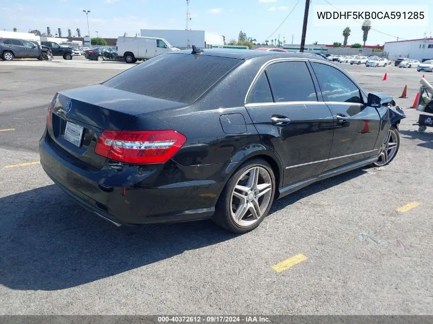 2012 Mercedes-Benz E 350 VIN: WDDHF5KB0CA591285 Lot: 40372612