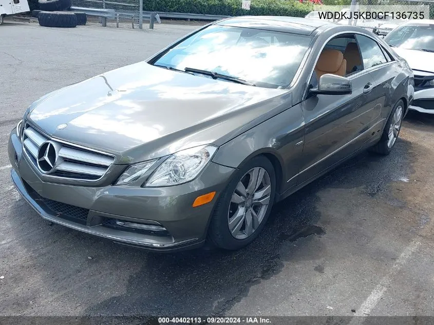 2012 Mercedes-Benz E 350 VIN: WDDKJ5KB0CF136735 Lot: 40402113