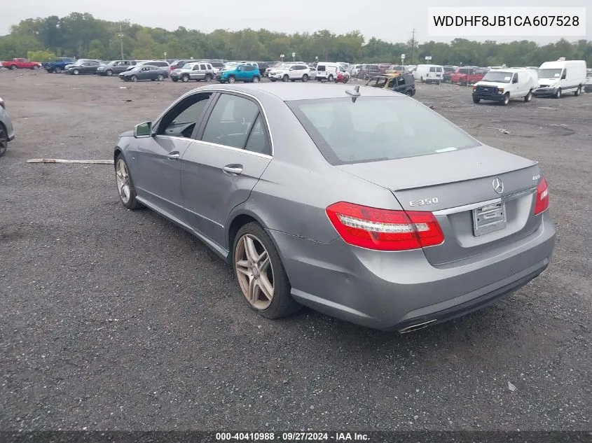 2012 Mercedes-Benz E 350 4Matic VIN: WDDHF8JB1CA607528 Lot: 40410988