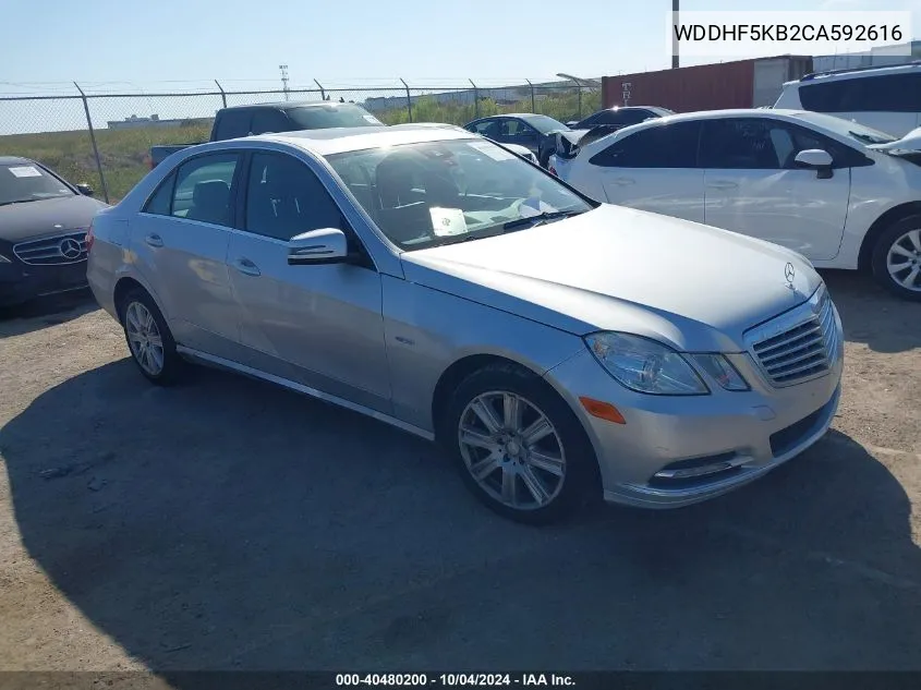 2012 Mercedes-Benz E 350 VIN: WDDHF5KB2CA592616 Lot: 40480200