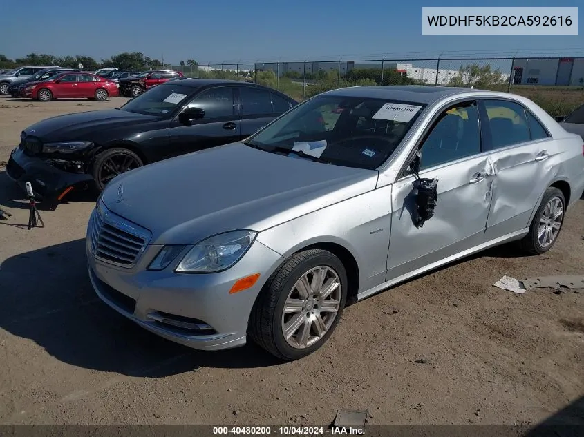 2012 Mercedes-Benz E 350 VIN: WDDHF5KB2CA592616 Lot: 40480200