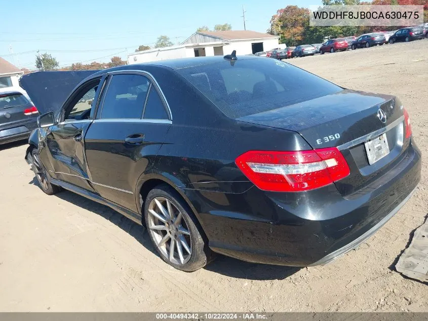 2012 Mercedes-Benz E 350 4Matic VIN: WDDHF8JB0CA630475 Lot: 40494342