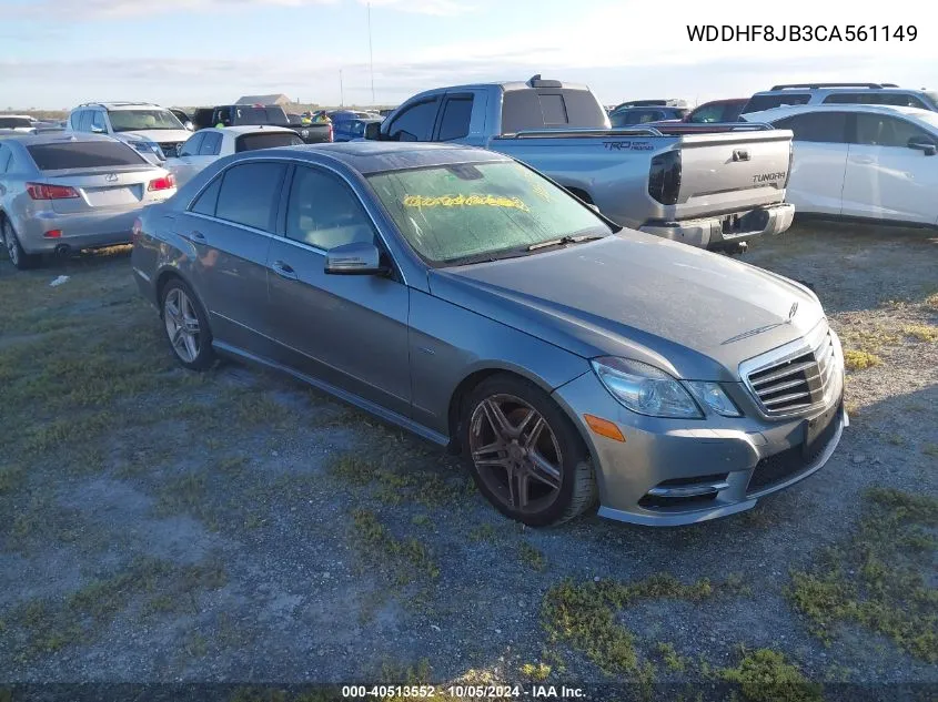 2012 Mercedes-Benz E 350 4Matic VIN: WDDHF8JB3CA561149 Lot: 40513552