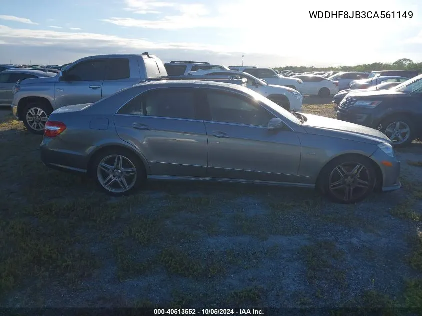 2012 Mercedes-Benz E 350 4Matic VIN: WDDHF8JB3CA561149 Lot: 40513552