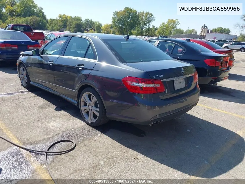 2012 Mercedes-Benz E 350 4Matic VIN: WDDHF8JB3CA559966 Lot: 40515803