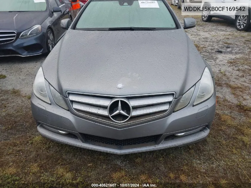 2012 Mercedes-Benz E 350 VIN: WDDKJ5KB0CF169542 Lot: 40521607