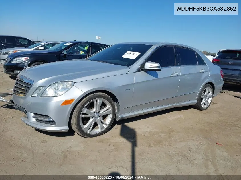 2012 Mercedes-Benz E 350 VIN: WDDHF5KB3CA532862 Lot: 40535225