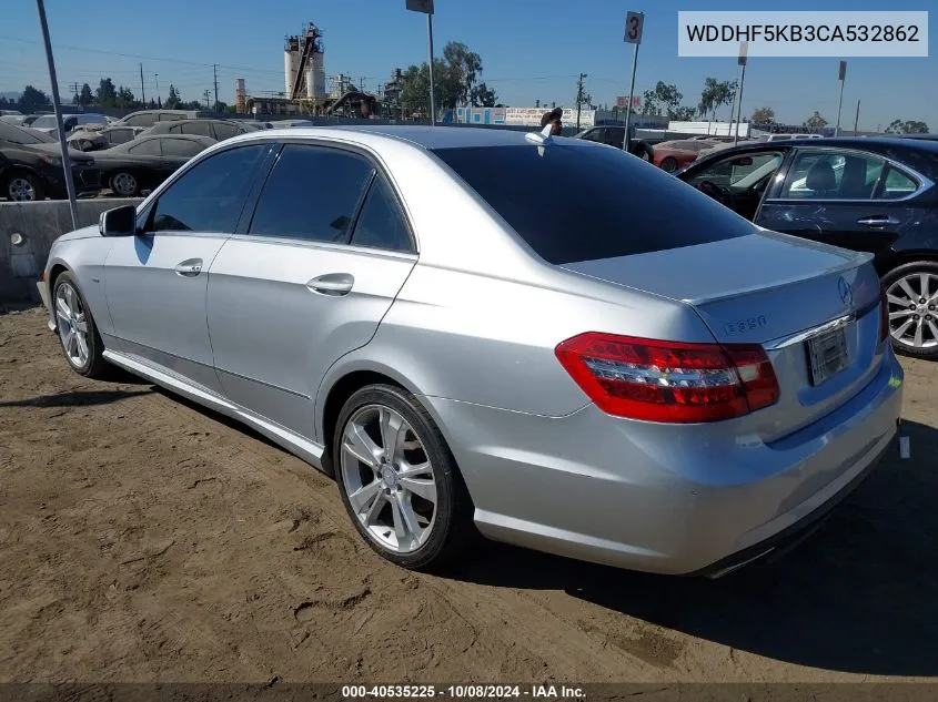 2012 Mercedes-Benz E 350 VIN: WDDHF5KB3CA532862 Lot: 40535225