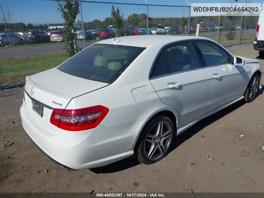 2012 Mercedes-Benz E 350 4Matic VIN: WDDHF8JB2CA654292 Lot: 40552397