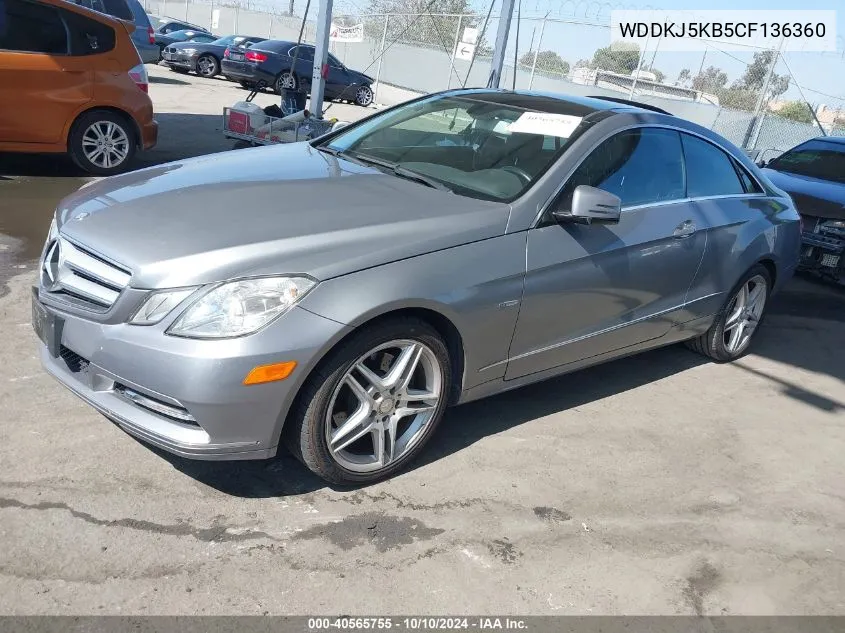 2012 Mercedes-Benz E 350 VIN: WDDKJ5KB5CF136360 Lot: 40565755