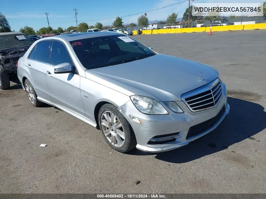 2012 Mercedes-Benz E 350 Bluetec VIN: WDDHF2EBXCA567845 Lot: 40588402