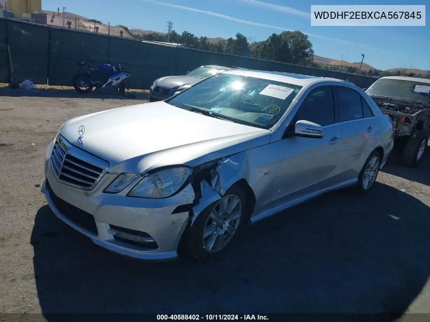 2012 Mercedes-Benz E 350 Bluetec VIN: WDDHF2EBXCA567845 Lot: 40588402