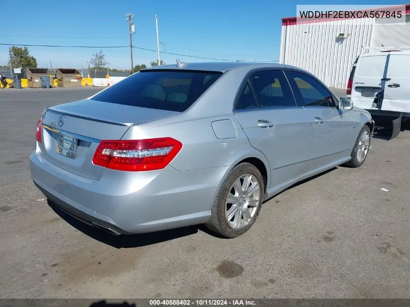 2012 Mercedes-Benz E 350 Bluetec VIN: WDDHF2EBXCA567845 Lot: 40588402