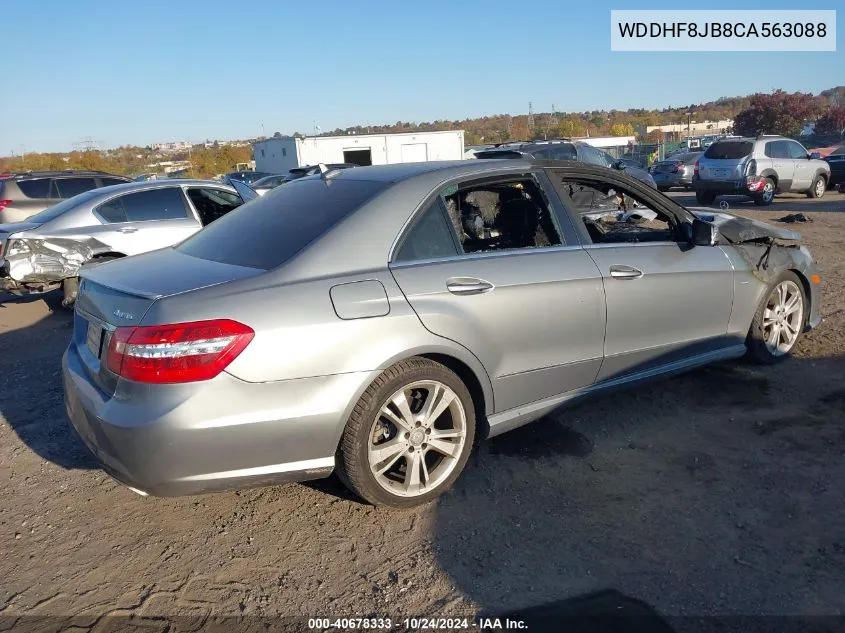 2012 Mercedes-Benz E 350 4Matic VIN: WDDHF8JB8CA563088 Lot: 40678333