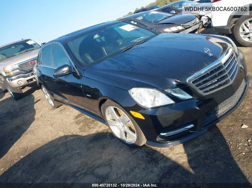 WDDHF5KB0CA600762 2012 Mercedes-Benz E 350