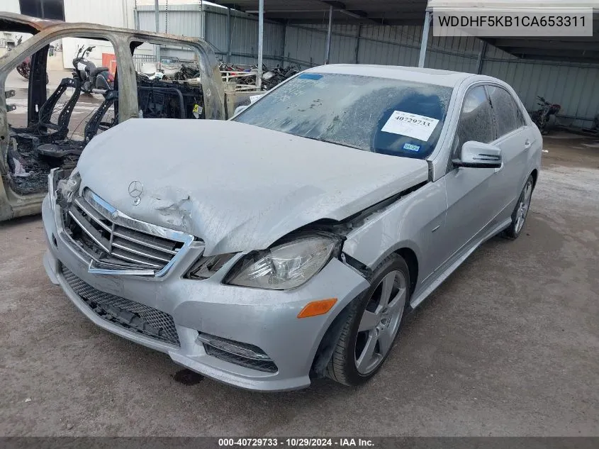 2012 Mercedes-Benz E 350 VIN: WDDHF5KB1CA653311 Lot: 40729733