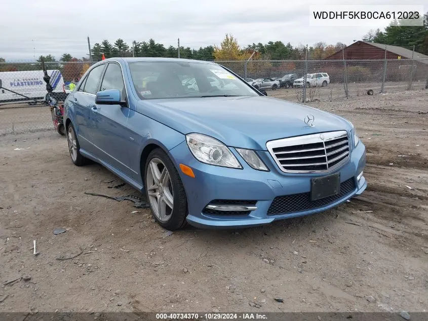 2012 Mercedes-Benz E 350 VIN: WDDHF5KB0CA612023 Lot: 40734370