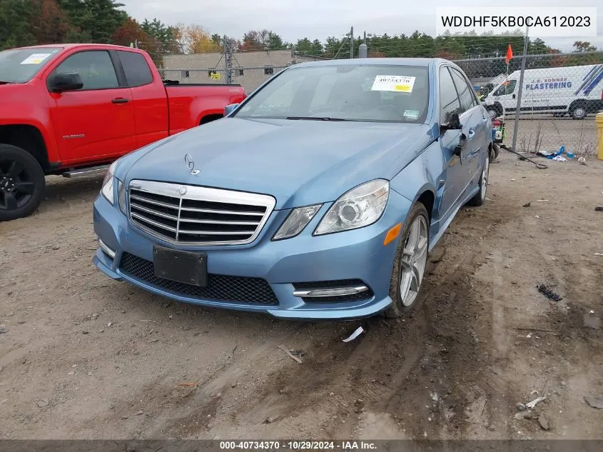 2012 Mercedes-Benz E 350 VIN: WDDHF5KB0CA612023 Lot: 40734370