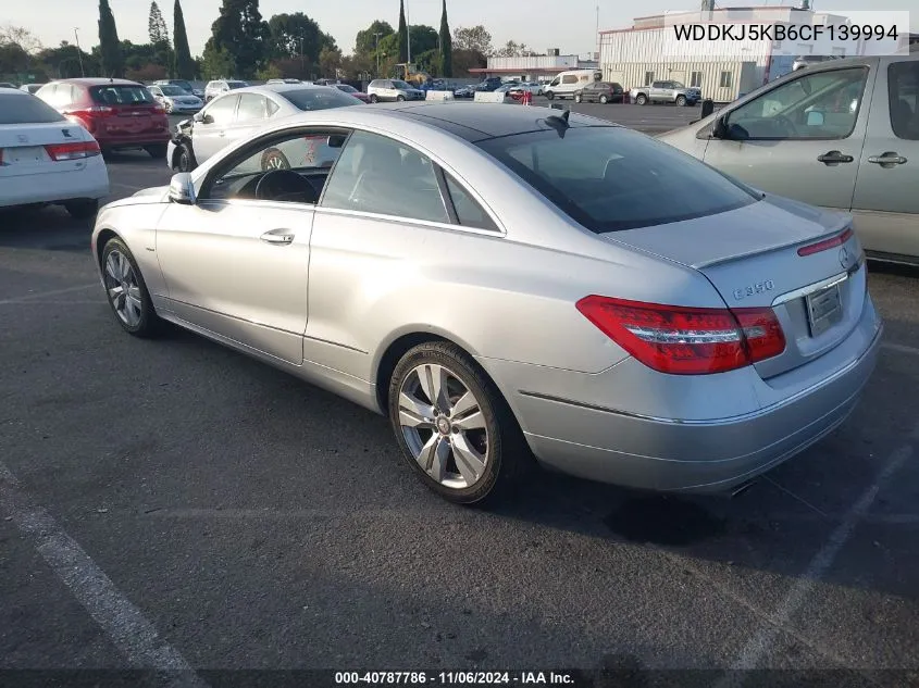 2012 Mercedes-Benz E 350 VIN: WDDKJ5KB6CF139994 Lot: 40787786