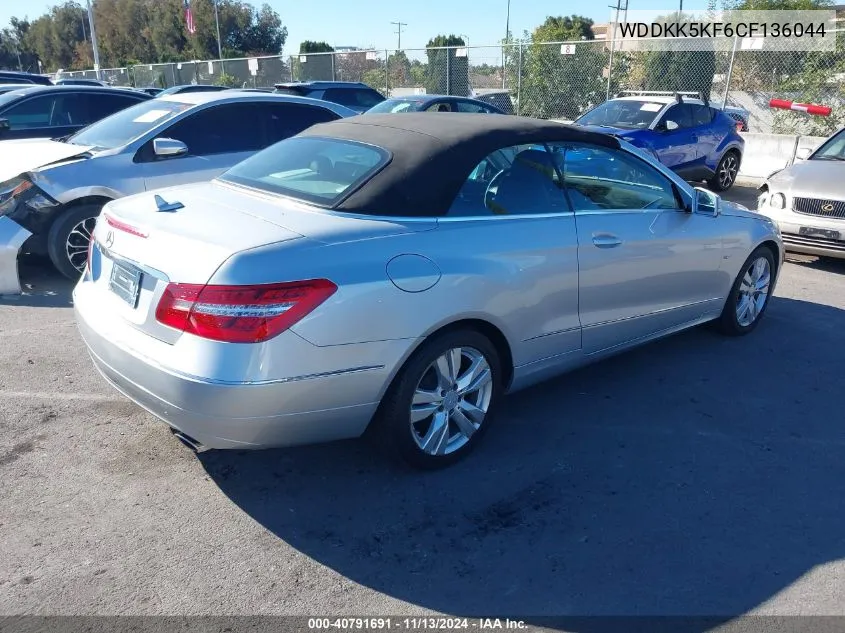 2012 Mercedes-Benz E 350 VIN: WDDKK5KF6CF136044 Lot: 40791691