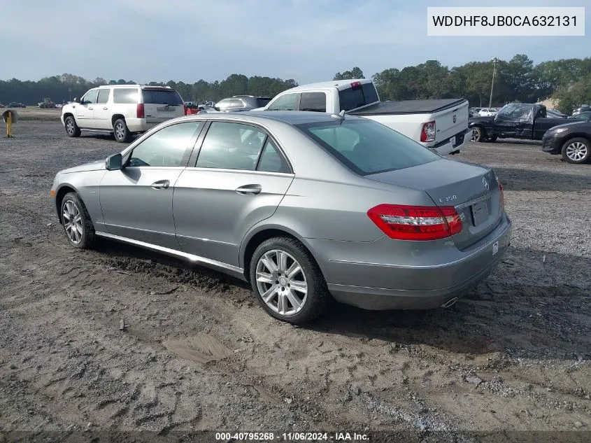 2012 Mercedes-Benz E 350 4Matic VIN: WDDHF8JB0CA632131 Lot: 40795268