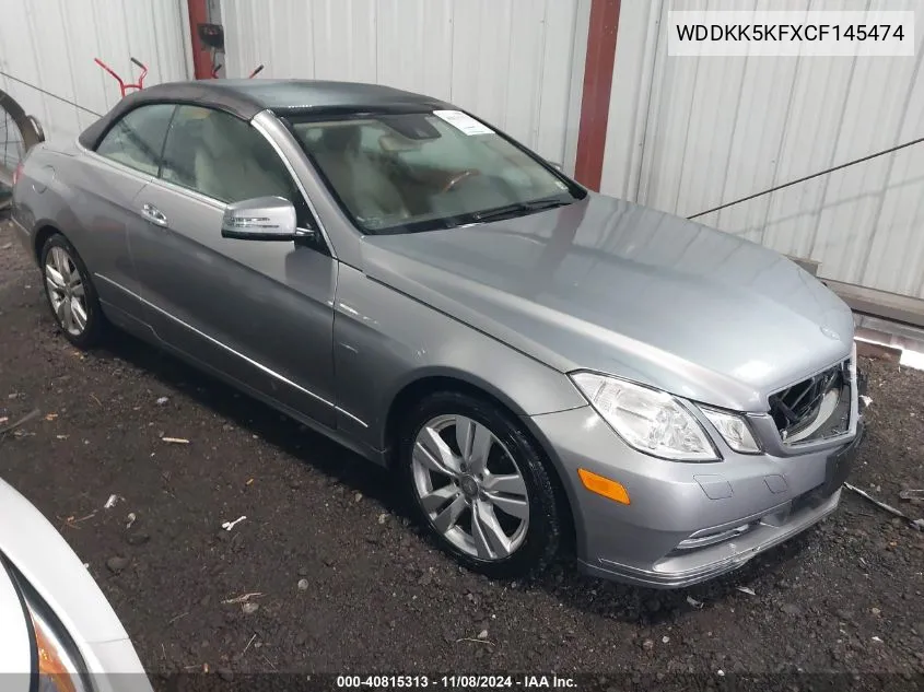 2012 Mercedes-Benz E 350 VIN: WDDKK5KFXCF145474 Lot: 40815313