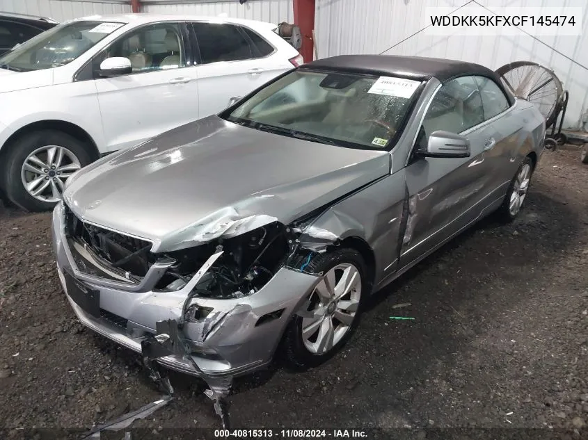 2012 Mercedes-Benz E 350 VIN: WDDKK5KFXCF145474 Lot: 40815313