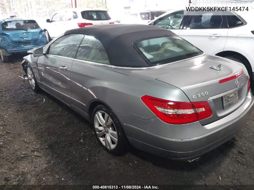 2012 Mercedes-Benz E 350 VIN: WDDKK5KFXCF145474 Lot: 40815313